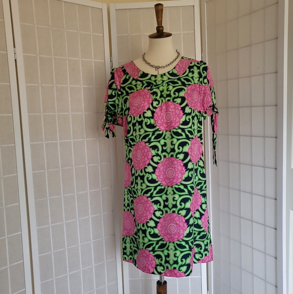 Lilly Pulitzer Rare Silk Floral Dress Sz 6